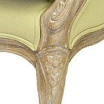 Кресло Ava Classical Armchair green striped flax варинант исполнения - 5 | Loft Concept в Орле