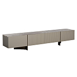 Тумба под телевизор серая с мраморной столешницей Uniqueness Marble варинант исполнения - 1 | Loft Concept в Орле