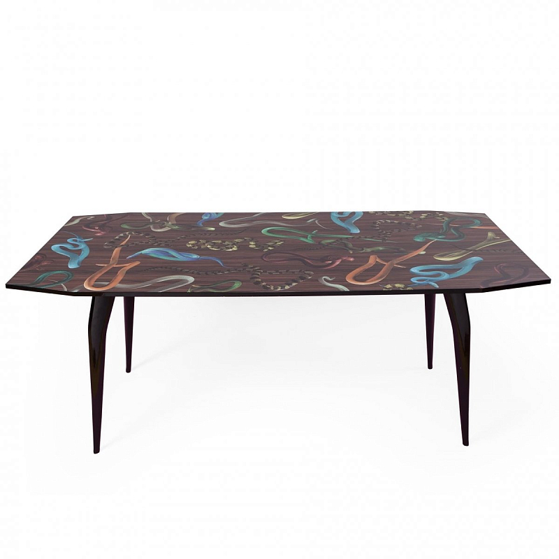 Обеденный стол Seletti Table Snakes On Wood Черный Мульти в Орле | Loft Concept 