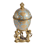 Шкатулка на величественных львах из фарфора с бронзовыми элементами Eden Garden варинант исполнения - 4 | Loft Concept в Орле