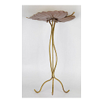 Столик приставной с столешницей Тропический лист Tropical Forest gold варинант исполнения - 3 | Loft Concept в Орле