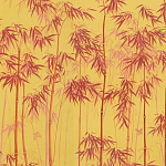 Обои ручная роспись Distant Bamboo Firefly on dyed paper варинант исполнения - 1 | Loft Concept в Орле