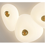 Потолочный светильник с тремя овальными матовыми плафонами TRIDalmen варинант исполнения - 4 | Loft Concept в Орле