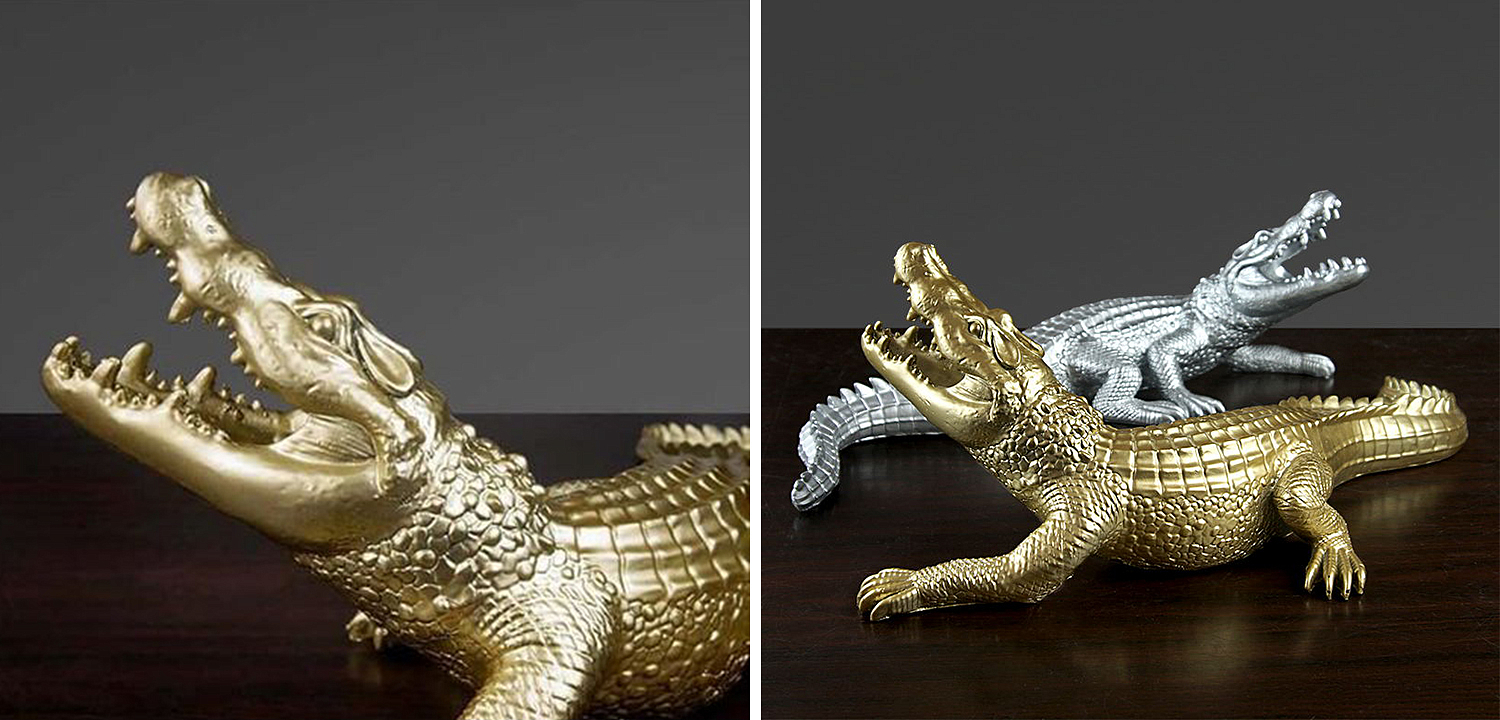 Статуэтка Crocodile Gold Статуэтка Crocodile Gold - Loft-Concept в Орле