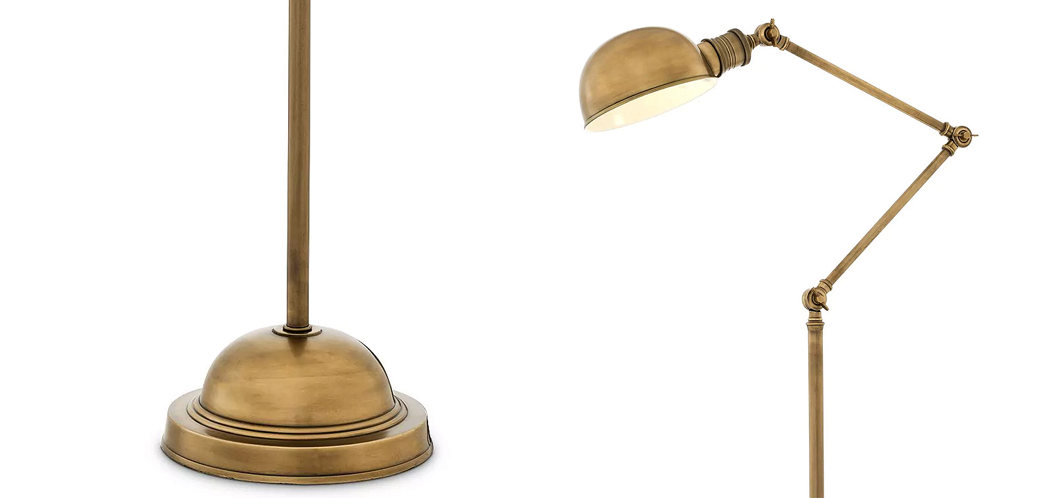 Торшер Eichholtz Floor Lamp Soho Brass Торшер Eichholtz Floor Lamp Soho Brass - Loft-Concept в Орле