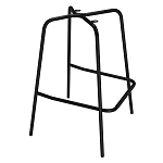 Барный стул со спинкой и подлокотниками на 4-х металлических ножках Douglas Rhombus Серый Велюр варинант исполнения - 5 | Loft Concept в Орле