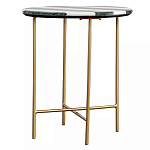 Столик приставной с круглой столешницей с полосатым узором Tabletops with Striped Pattern варинант исполнения - 1 | Loft Concept в Орле