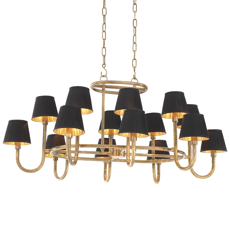 Люстра Chandelier Sparrows Латунь Черный Люстра Chandelier Sparrows Латунь Черный в Орле | Loft Concept