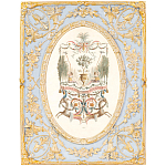 Декоративный постер в раме с рельефным растительным узором арабески New Collection of Arabesques Poster варинант исполнения - 1 | Loft Concept в Орле