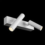 Бра с двумя цилиндрическими повортными спотами белого цвета Trumpet tube варинант исполнения - 3 | Loft Concept в Орле