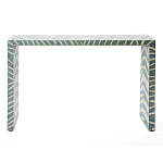 Консоль Дизайнерская Kenya Console ZEBRA Bone Inlay blue варинант исполнения - 1 | Loft Concept в Орле