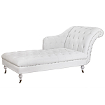 Кушетка белая с мягкой обивкой из велюра Michael Couch варинант исполнения - 1 | Loft Concept в Орле