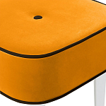 Квадратный мягкий пуф на белых ножках Winton Pouf Square варинант исполнения - 24 | Loft Concept в Орле