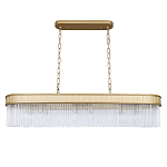 Люстра подвесная овальная со стеклянными трубками Длина 100 см Nembus варинант исполнения - 1 | Loft Concept в Орле