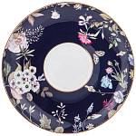 Чайный сервиз из фарфора темно-синий с рисунком цветов на 6 персон 14 предметов 300 мл Garden Whisper Porcelain Set  варинант исполнения - 3 | Loft Concept в Орле