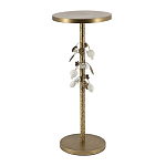 Столик золотистый с цветочной композицией на основании Forest Fairy Tale варинант исполнения - 3 | Loft Concept в Орле