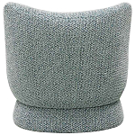 Дизайнерское мягкое кресло без подлокотников в голубой пестрой обивке Roux Armchair варинант исполнения - 2 | Loft Concept в Орле