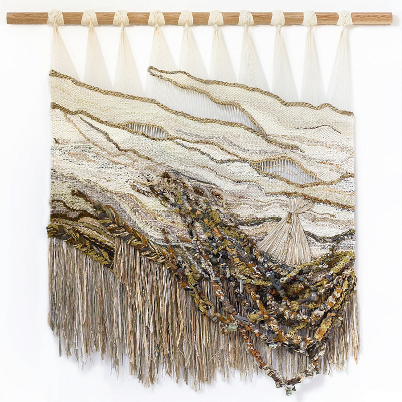 Большой Гобелен ручная работа Wabi-Sabi I Коричневый Бежевый в Орле | Loft Concept 