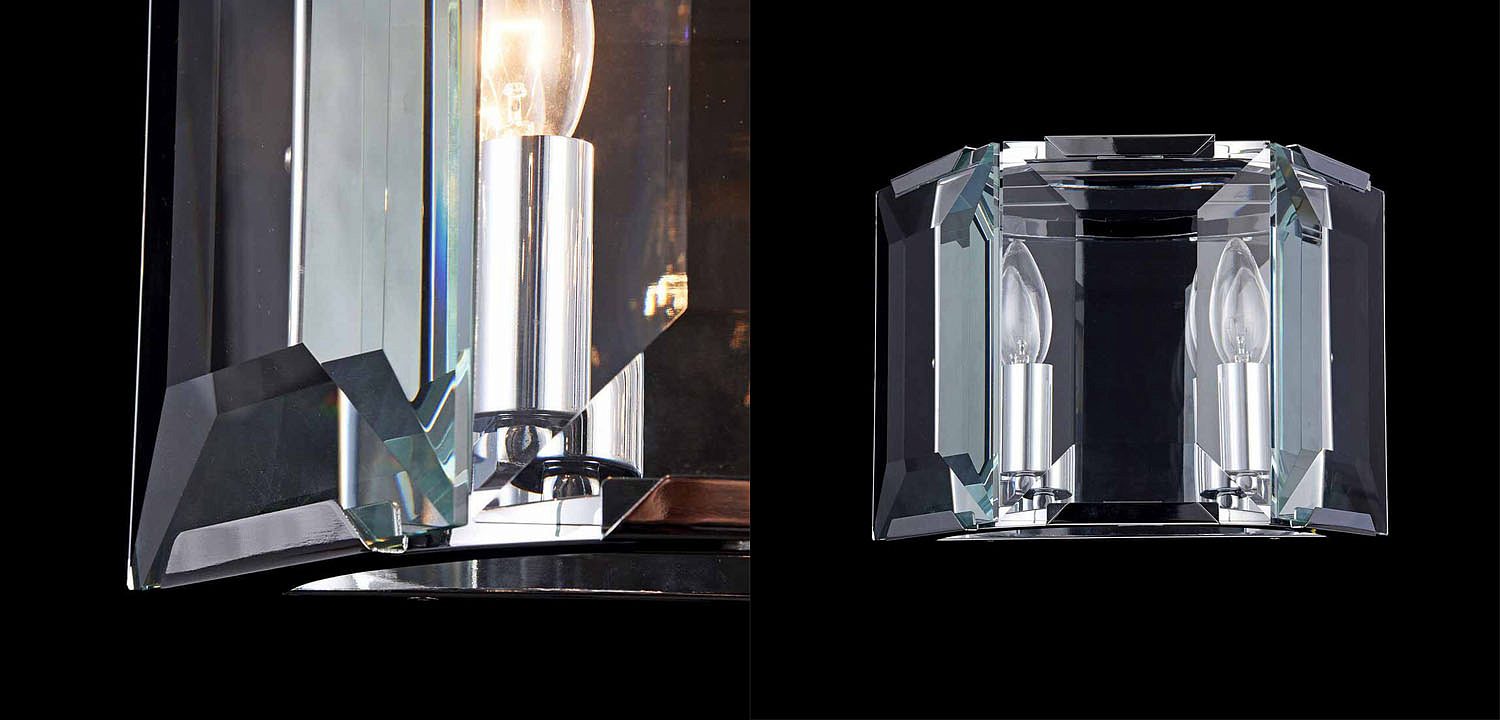 Бра Lari Harlow Crystal Round chrome Бра Lari Harlow Crystal Round chrome - Loft-Concept в Орле