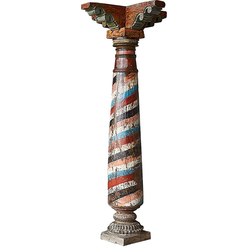 Антикварная колонна из массива тика Unique Indian Antique Column Мульти Антикварная колонна из массива тика Unique Indian Antique Column Мульти в Орле | Loft Concept