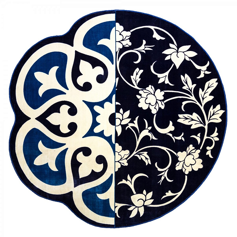 Ковер Seletti Hybrid Andria Синий Белый в Орле | Loft Concept 