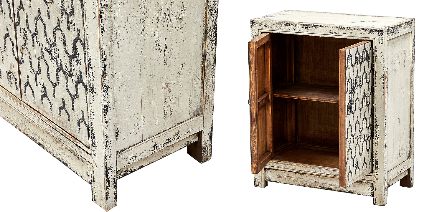 Комод в восточном стиле с геометрическим рисунком на дверцах Khushi Chest of Drawers Комод в восточном стиле с геометрическим рисунком на дверцах Khushi Chest of Drawers - Loft-Concept в Орле