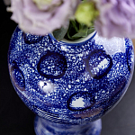 Ваза из фарфора сине-белого цвета Blue & White Ornament  варинант исполнения - 6 | Loft Concept в Орле