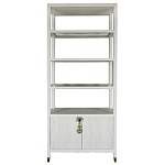 Стеллаж со стеклянными полками Elsa Dreams White варинант исполнения - 8 | Loft Concept в Орле