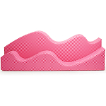 Дизайнерский модульный диван волнистой формы с цветным принтом Poltronova Superonda Sofa варинант исполнения - 8 | Loft Concept в Орле