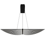 Люстра в виде распахнутых крыльев из тонких металлических планок Flight of Freedom варинант исполнения - 9 | Loft Concept в Орле