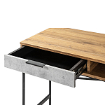 Стол рабочий в стиле лофт с ящиком и нишей для хранения Urban Style Space варинант исполнения - 3 | Loft Concept в Орле