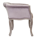 Кресло низкое в стиле прованс Розовый Велюр Louis French Armchair  варинант исполнения - 1 | Loft Concept в Орле