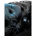 Кресло "Баския и Уорхол" Basquiat Warhol graffiti chair натуральная кожа варинант исполнения - 8 | Loft Concept в Орле