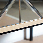 ТВ-тумба с зеркальным декором Serena TV-Stand варинант исполнения - 3 | Loft Concept в Орле