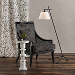 Торшер с черным наклонным корпусом и конусовидным абажуром Black Tripod варинант исполнения - 5 | Loft Concept в Орле