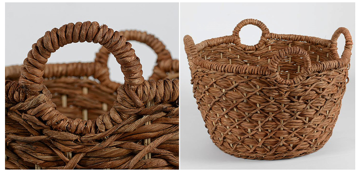 Корзина плетеная Wicker basket 4 handles Корзина плетеная Wicker basket 4 handles - Loft-Concept в Орле