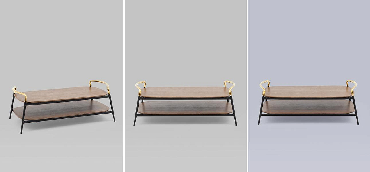 Столик кофейный с полочкой Garland Collection Столик кофейный с полочкой Garland Collection - Loft-Concept в Орле