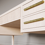 Большой Рабочий стол Primo с 5 выдвижными ящиками Светлый дуб варинант исполнения - 3 | Loft Concept в Орле