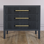 Тумба Primo  с тремя ящиками шпон Черный дуб варинант исполнения - 2 | Loft Concept в Орле