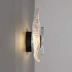 Бра с волнообразным стеклянным плафоном и вставкой из мрамора Liquid Stone варинант исполнения - 2 | Loft Concept в Орле