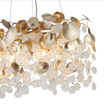 Люстра с декоративными подвесками из прозрачного стекла в форме монеток FAIRYTREE Light варинант исполнения - 5 | Loft Concept в Орле