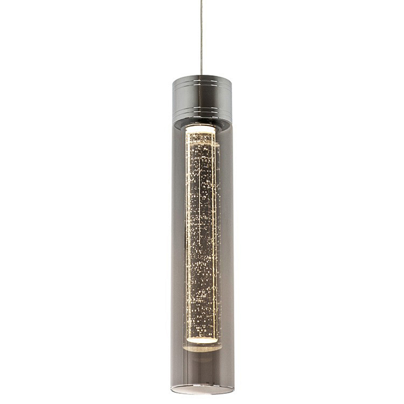 Подвесной светильник хром дымчатое стекло Sparkling Bubbles Tube Chrome Smoke Hanging Lamp Хром Прозрачный Подвесной светильник хром дымчатое стекло Sparkling Bubbles Tube Chrome Smoke Hanging Lamp Хром Прозрачный в Орле | Loft Concept