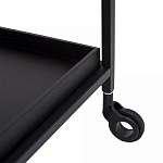Тумба чёрная на колёсах Cabinet on Wheels варинант исполнения - 3 | Loft Concept в Орле