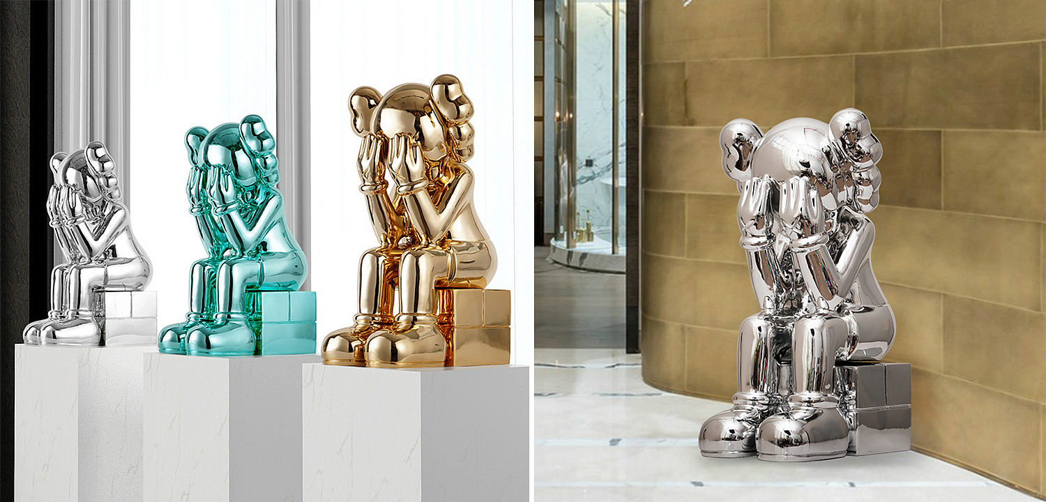 Статуэтка KAWS Passing Through Silver Статуэтка KAWS Passing Through Silver - Loft-Concept в Орле