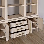 Модульный стеллаж Primo из трех составных элементов Светлый дуб варинант исполнения - 5 | Loft Concept в Орле