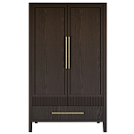 Шкаф платяной Primo с выдвижными ящиками шпон Темный орех варинант исполнения - 1 | Loft Concept в Орле