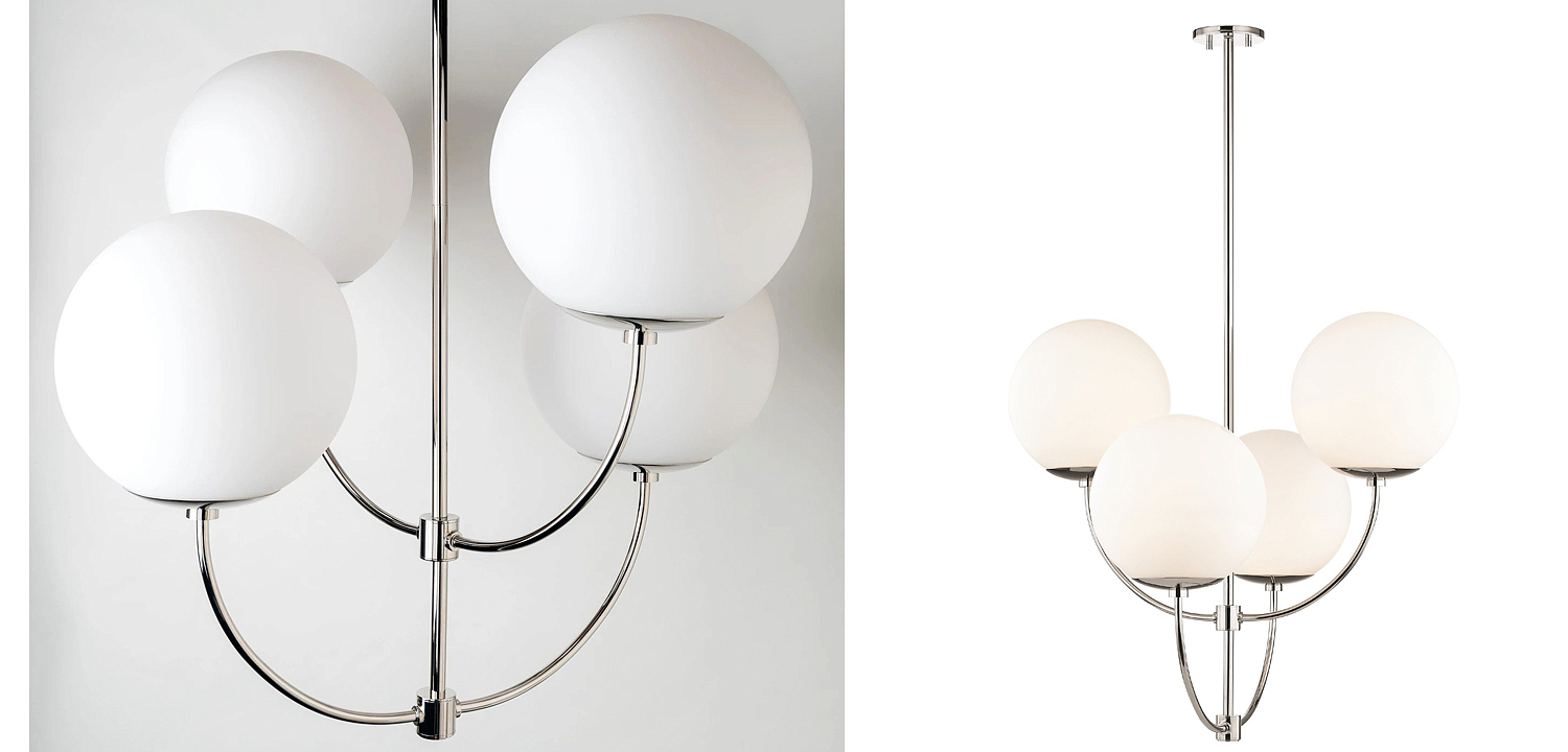 Люстра Breasal White Matte Balls Chandelier Chrome Люстра Breasal White Matte Balls Chandelier Chrome - Loft-Concept в Орле