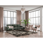 Люстра многоярусная с переплетенными металлическими элементами черного и золотого цвета и прозрачными хрустальными подвесками Empire Chandelier Crystal варинант исполнения - 12 | Loft Concept в Орле