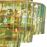 Люстра круглая каскадная Glow of Green Shades зеленое стекло варинант исполнения - 1 | Loft Concept в Орле