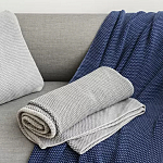 Плед из хлопка серого цвета Waffle Comfort варинант исполнения - 5 | Loft Concept в Орле